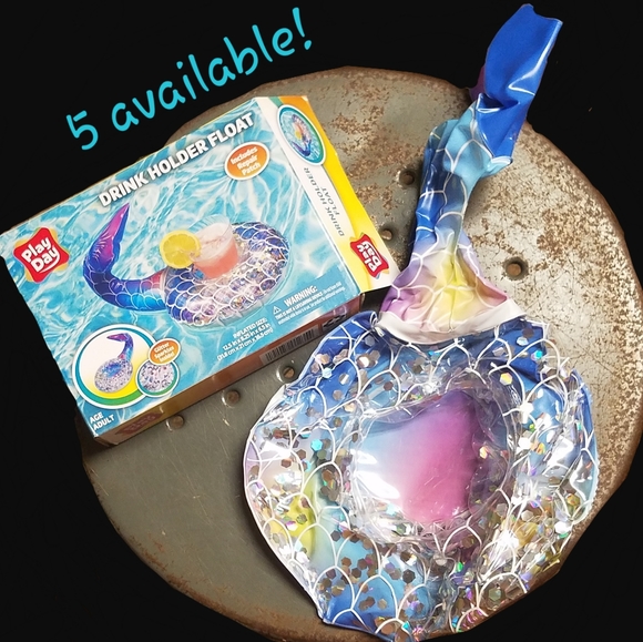 ❌SOLD OUT❌NIB GLITTER mermaid drink Float - Picture 1 of 5